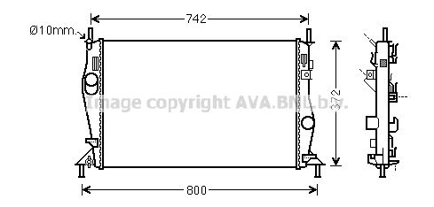 AVA QUALITY COOLING Radiaator,mootorijahutus FD2596